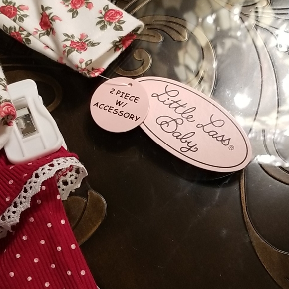 Little Lass Baby 3 Piece Outfit Size 3/6 Months Infant Girl - Picture 2 of 4